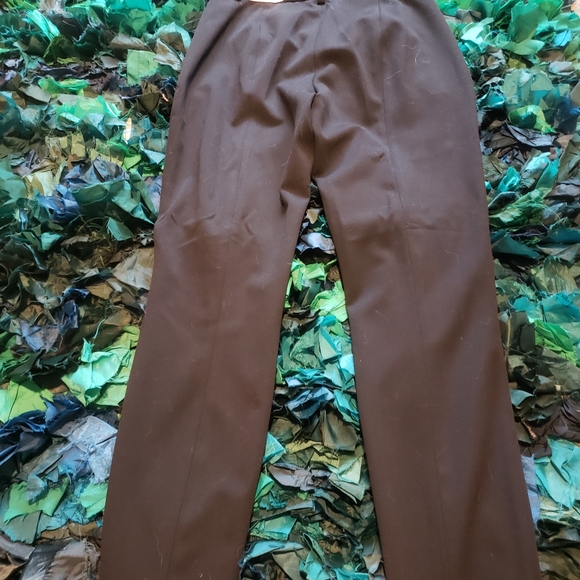 High rise structured work pants with front slits - Picture 3 of 4